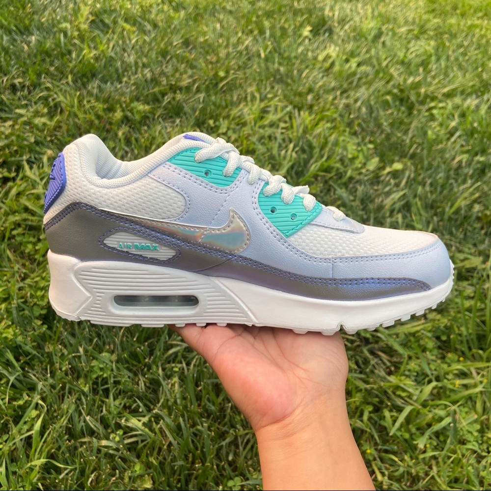 NEW Air Max 90 Aura/White-Sapphire/Blue/Purple